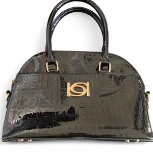 Black Patent Leather Hand Bag by Bebe